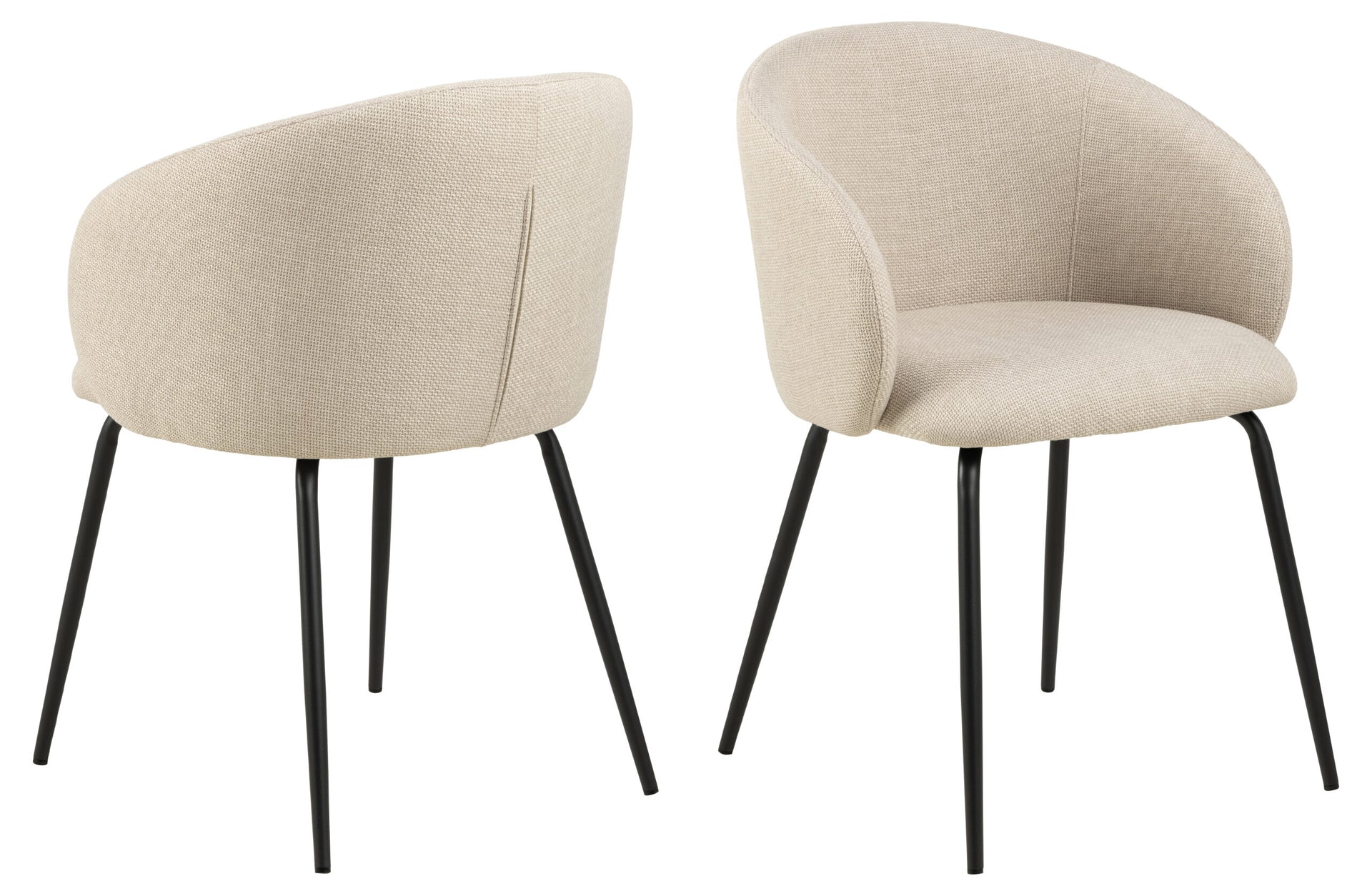 SCAUN DE DINING ELEANOR CU COTIERĂ BEJ