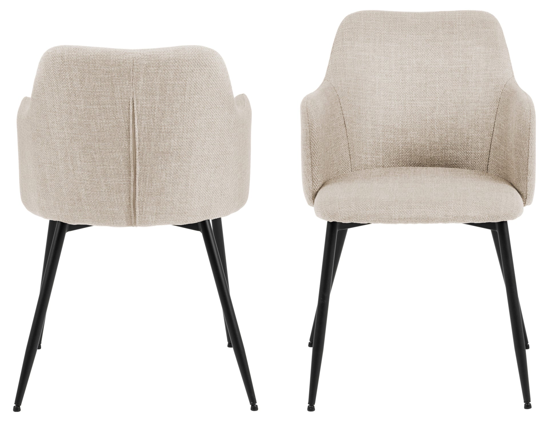 SCAUN DE DINING ILSA CU COTIERĂ BEJ