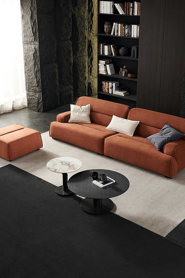 MANFREDO SOFA + STOOL SET