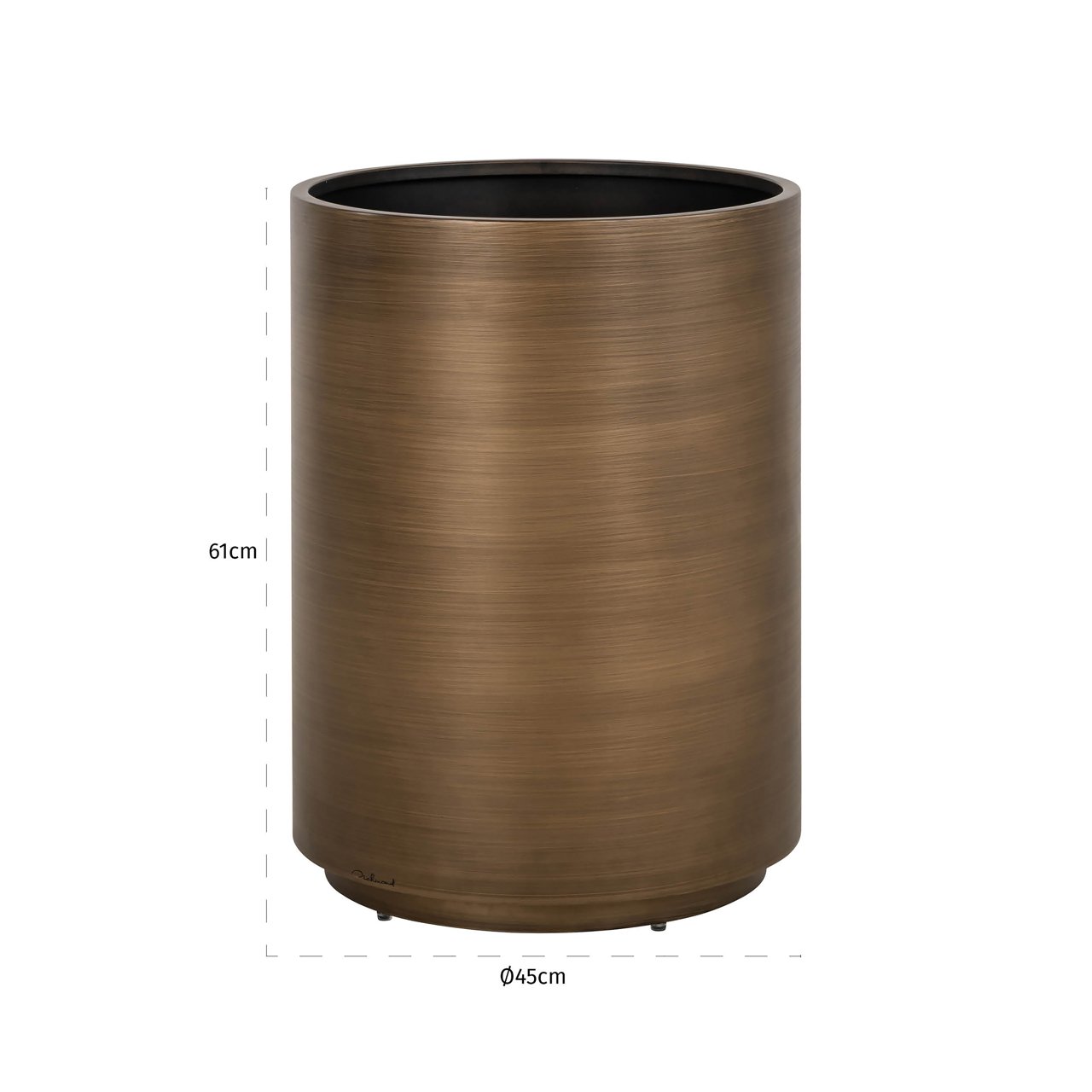 Ghiveci Decorativ Dira Brushed Gold 45 Cm | Design Modern