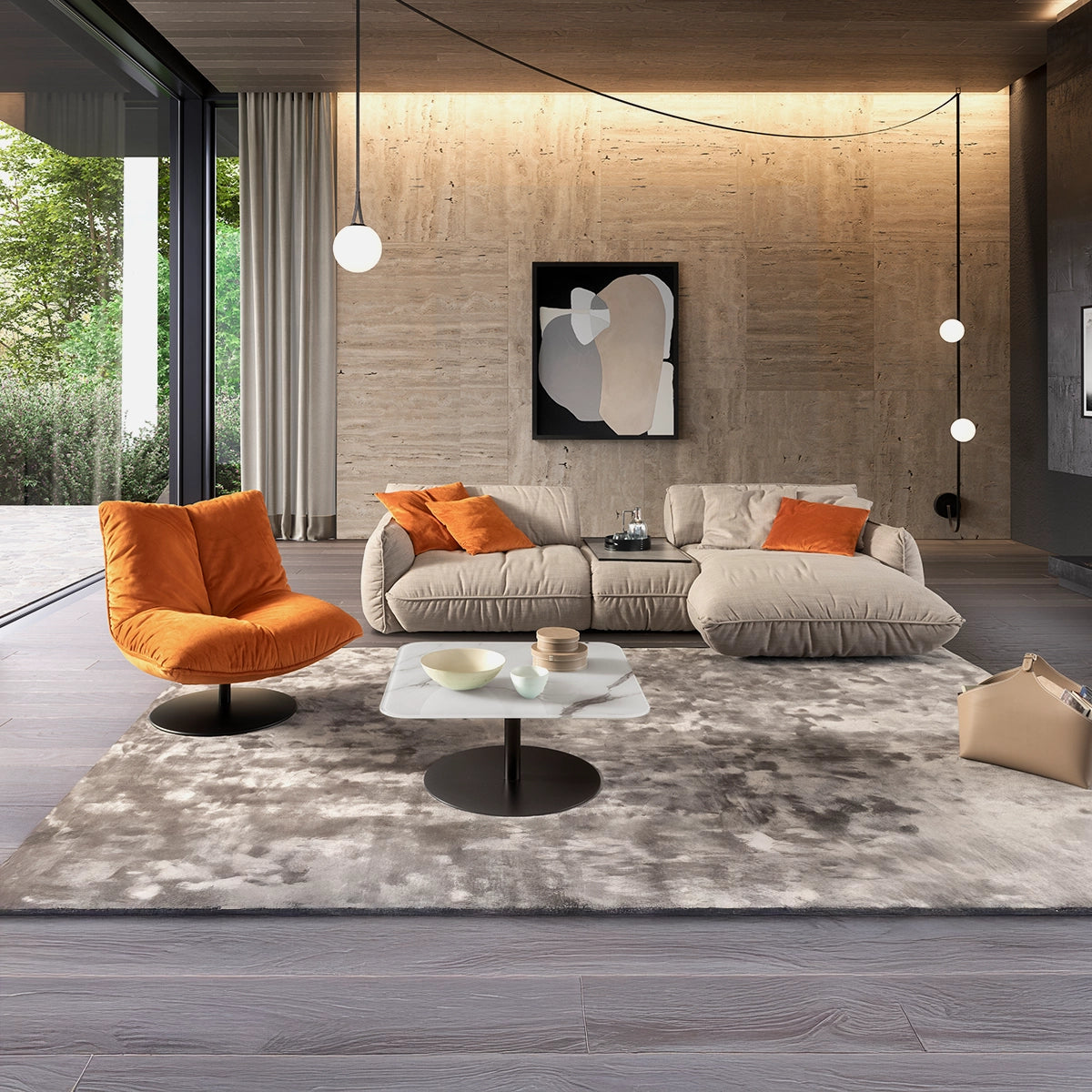 FLUFFY – Living modular cu design sculptural și confort premium