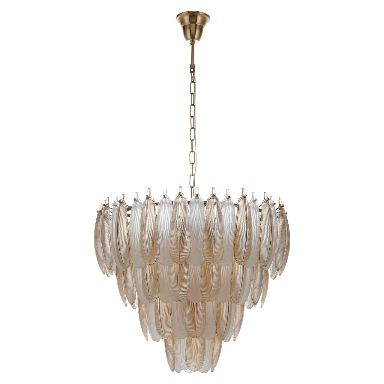 Lampadario Chloe Oro | Cristallo Lucido | Design Moderno