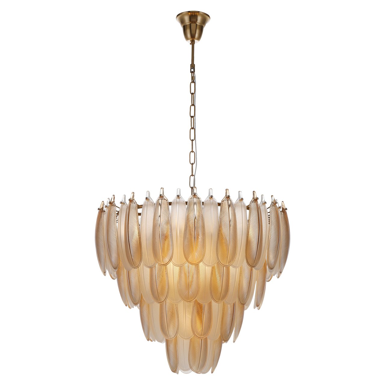 Lampadario Chloe Oro | Cristallo Lucido | Design Moderno