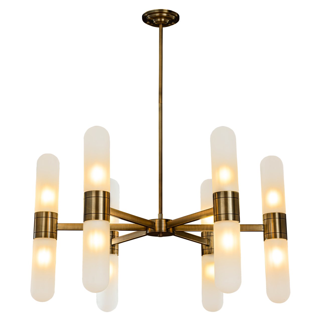 Lampadario Tricon in bronzo | Design moderno