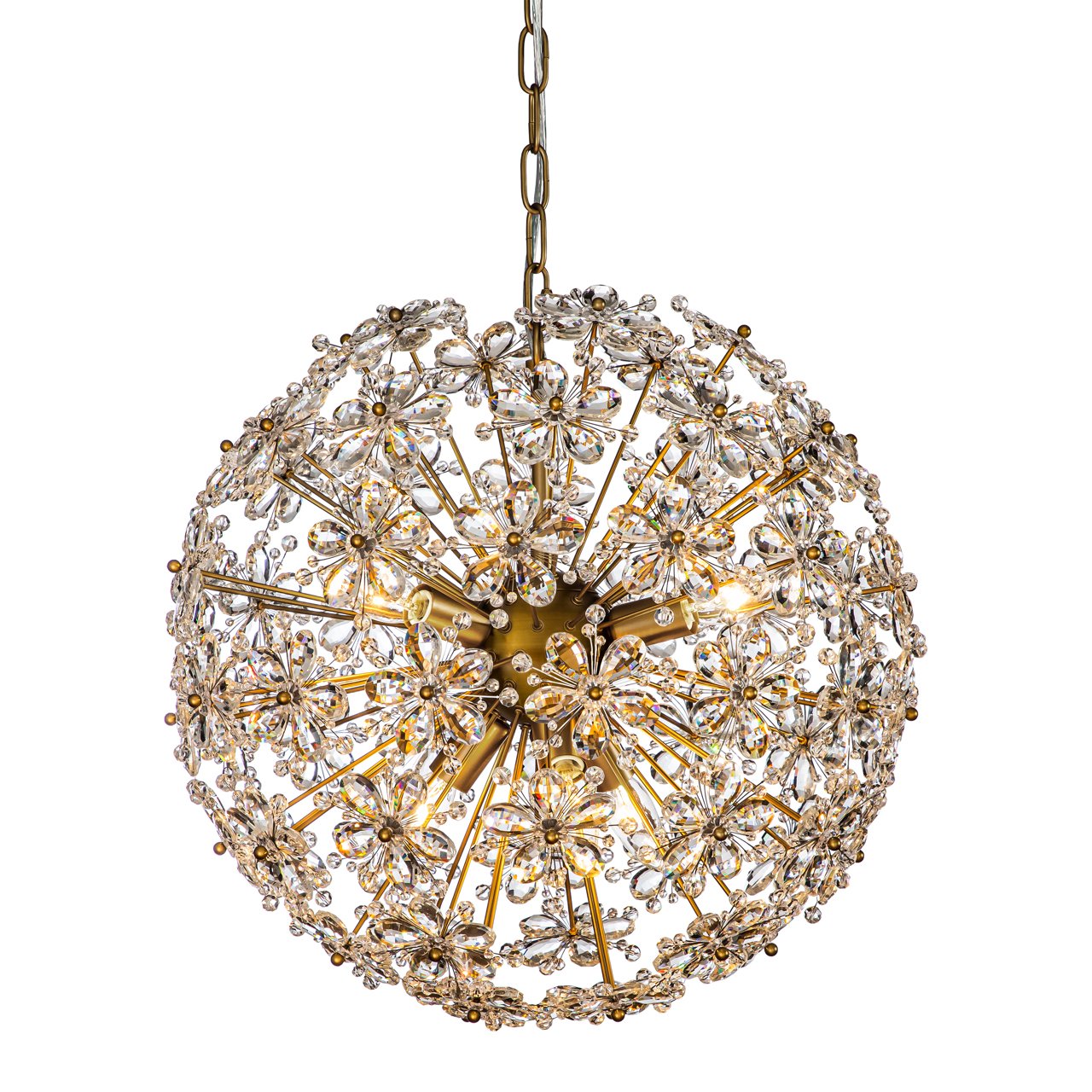 Lampadario Cyntha in bronzo | Design rotondo | Moderno