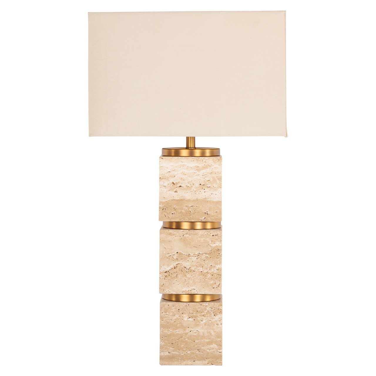 Lampada da tavolo Jaella Beige | Paralume in tessuto | Elegante