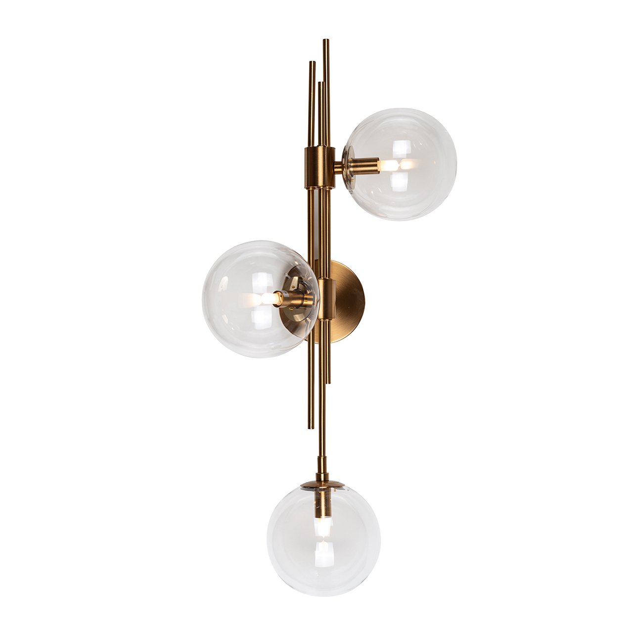 Lampă Perete Davine Brushed Gold - Design Sculptural