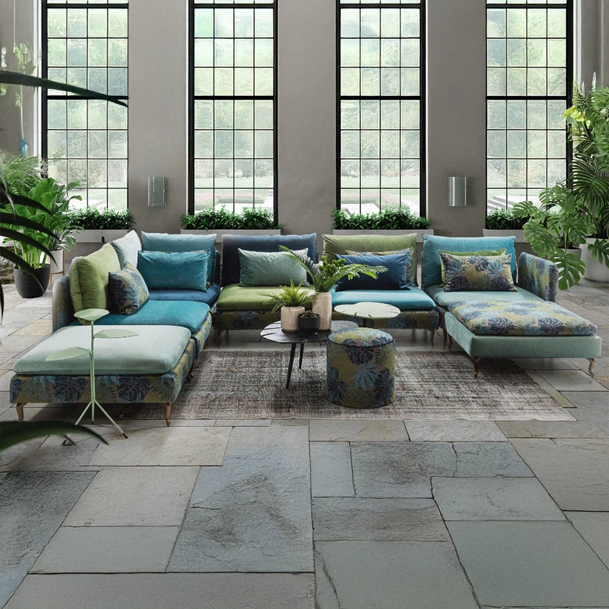 Compoziții Mosaico – Eleganță modulară pentru living