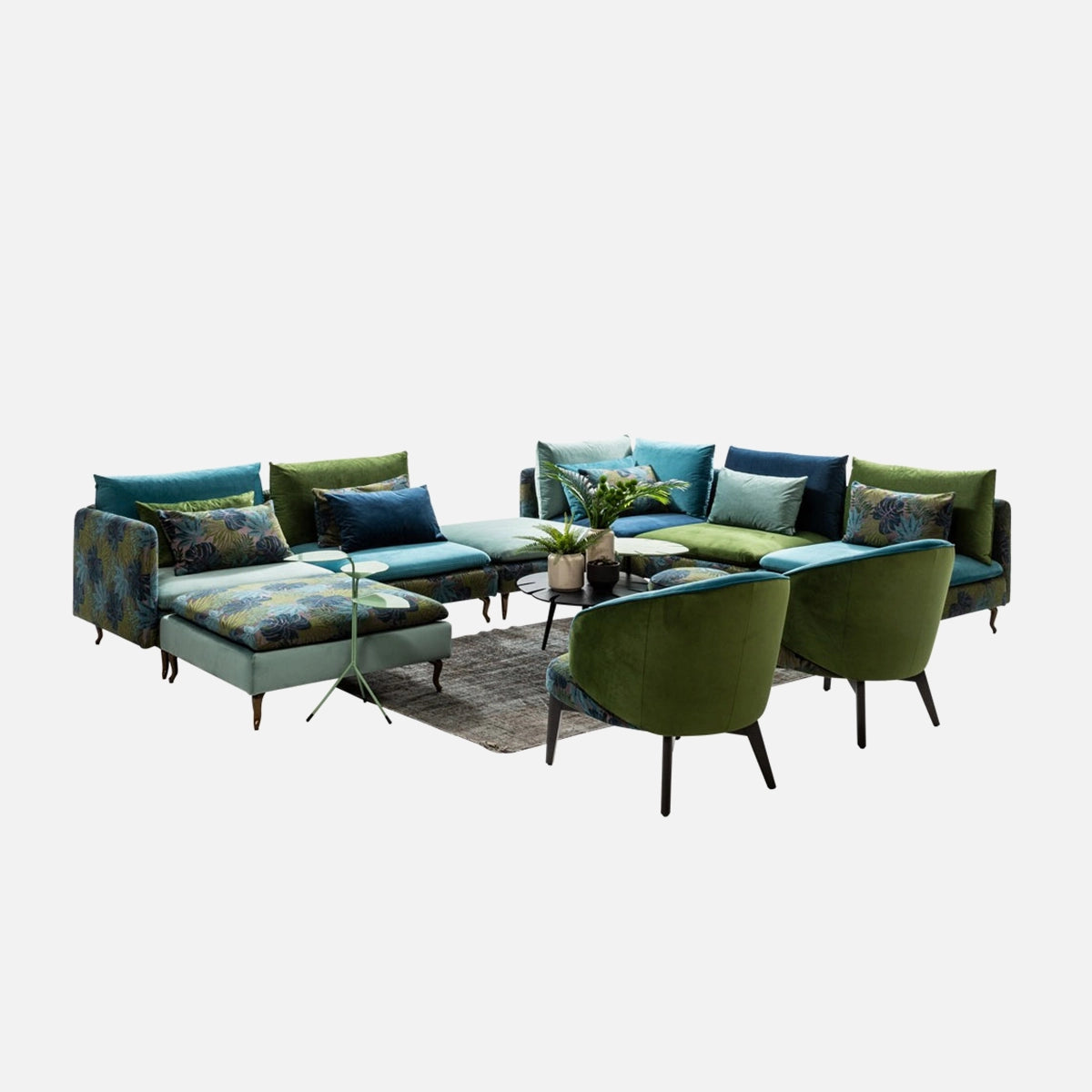 Compoziții Mosaico – Eleganță modulară pentru living