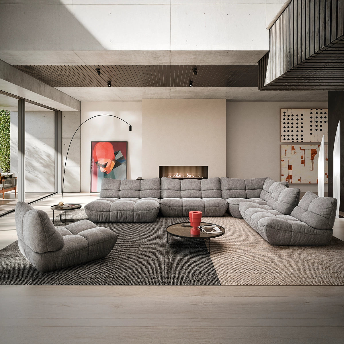 Canapea modulară PASSION – design sculptural și confort premium