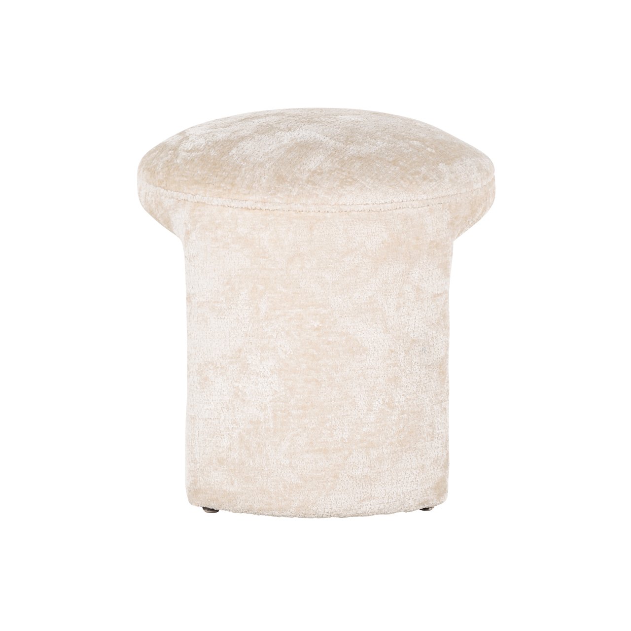 Pouf Fargo White Chenille – Confort și Eleganță în Orice Cameră