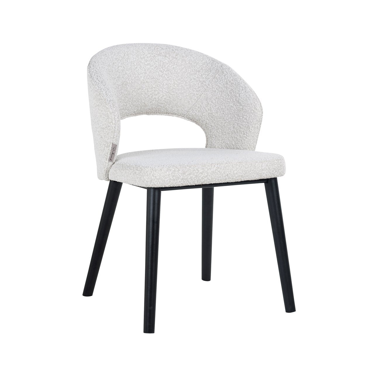 Dining Chair Savoy White Bouclé – Scaun de Masă Elegant și Confortabil