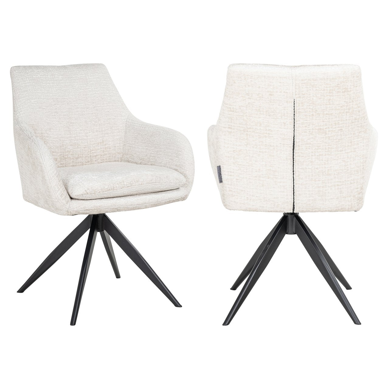 Dining Chair Lisonne Cream Fusion Swivel – Fotoliu Rotativ Elegant și Confortabil