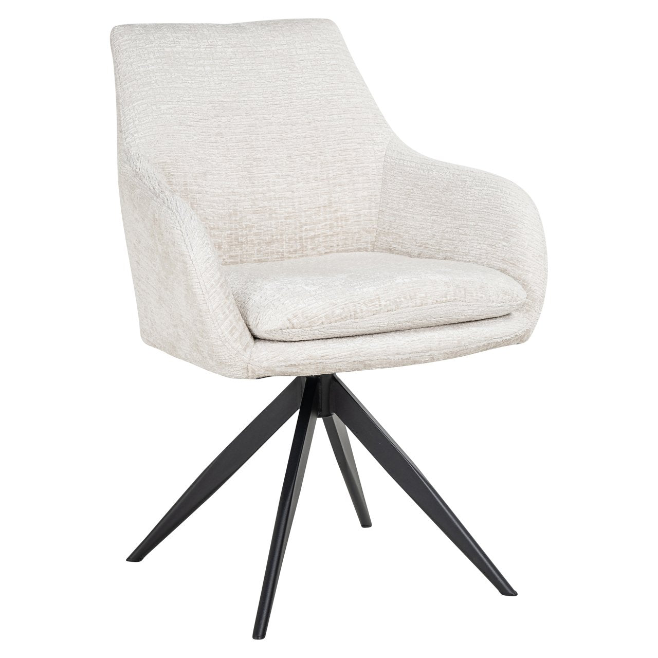 Dining Chair Lisonne Cream Fusion Swivel – Fotoliu Rotativ Elegant și Confortabil