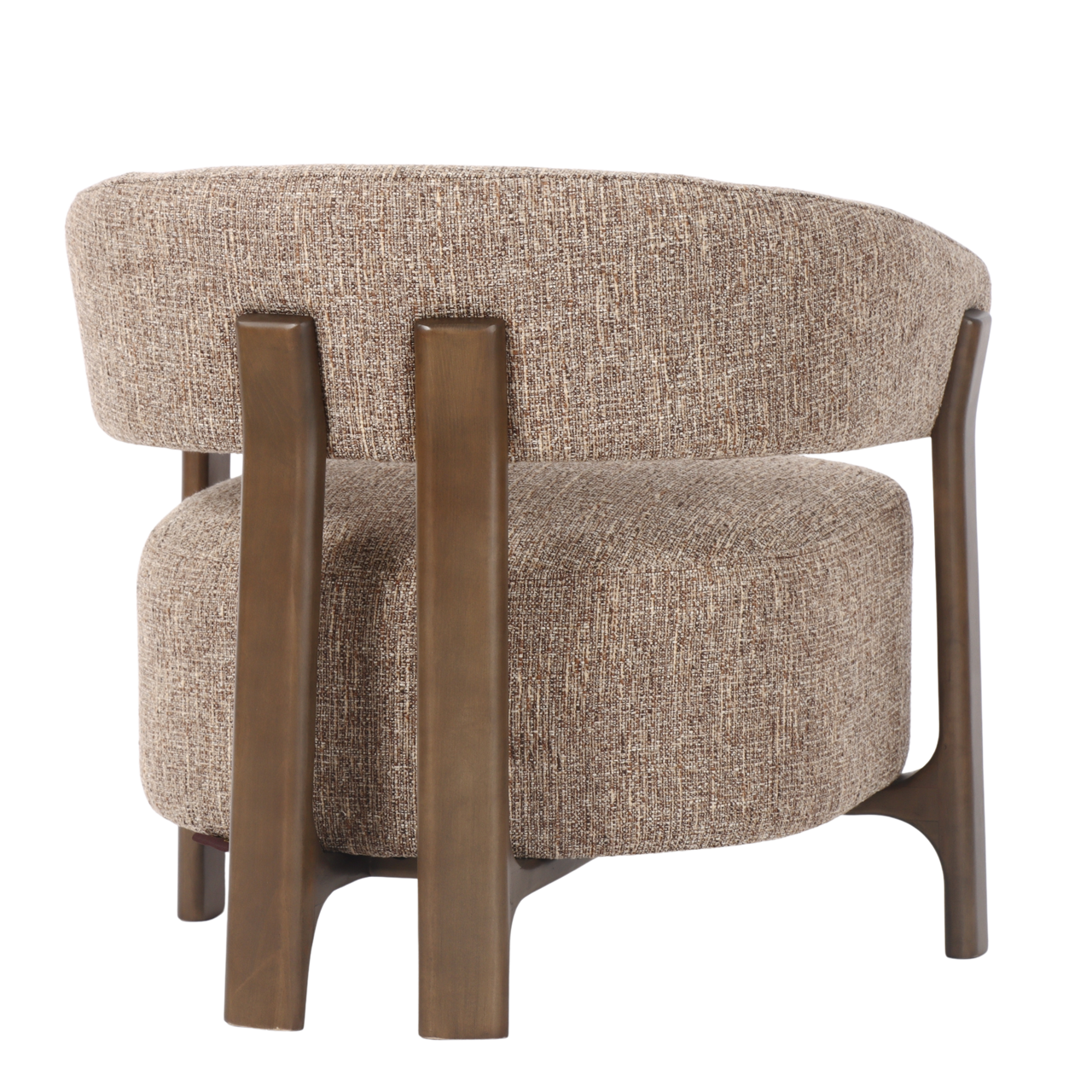 Lounge Chair Dalara Brown Tweed