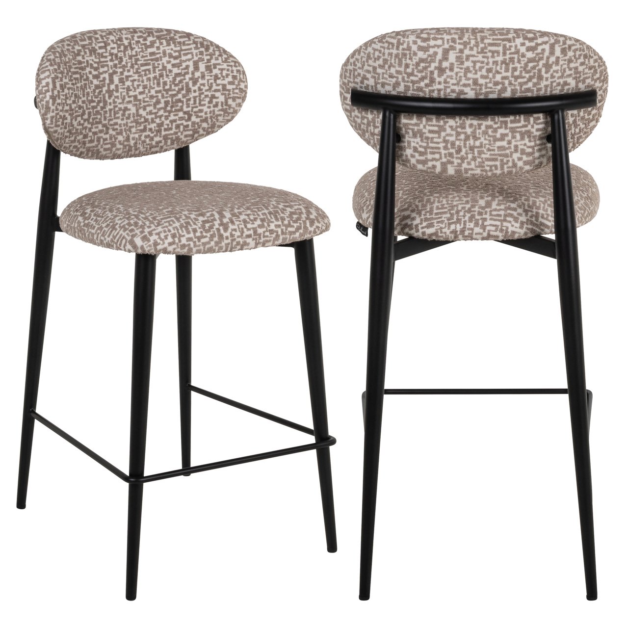 Counter Stool Dantes Natural Geo Fire Retardant