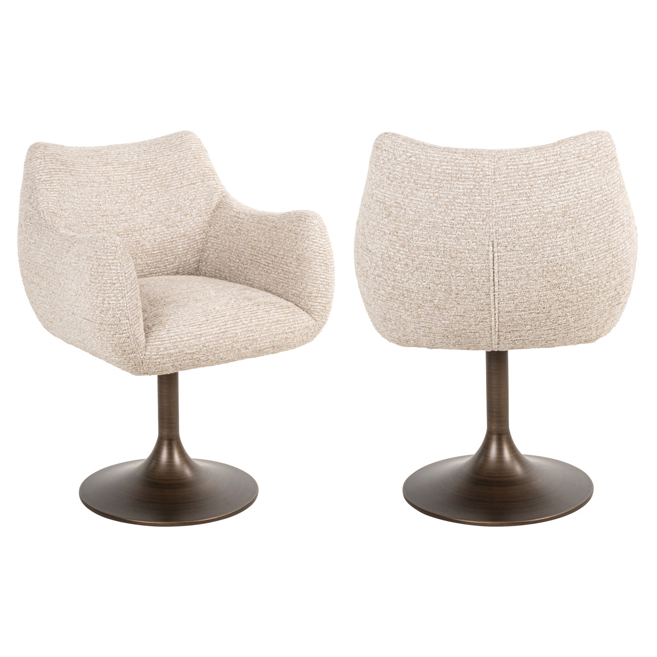 Scaunul De Masă Aldo, Rotativ Natural, Liniar – stylish comfortable seating
