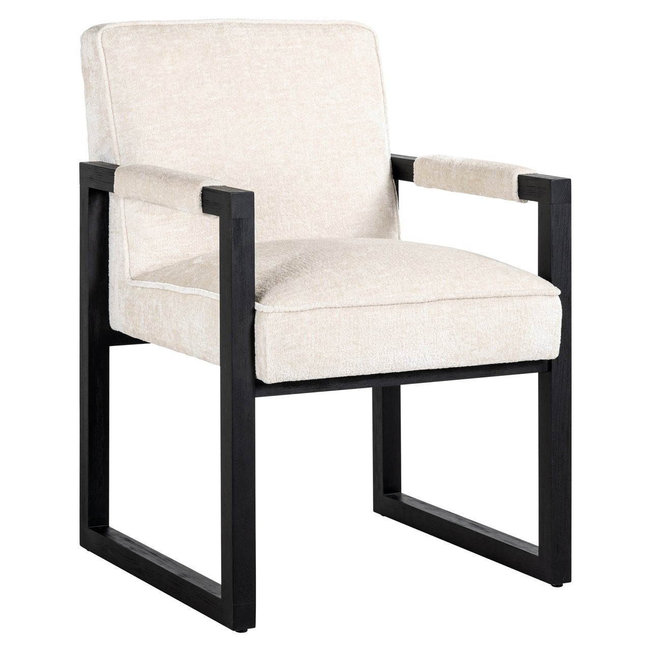 Dining Chair Beck White Chenille – Scaun de Dining Modern și Elegant