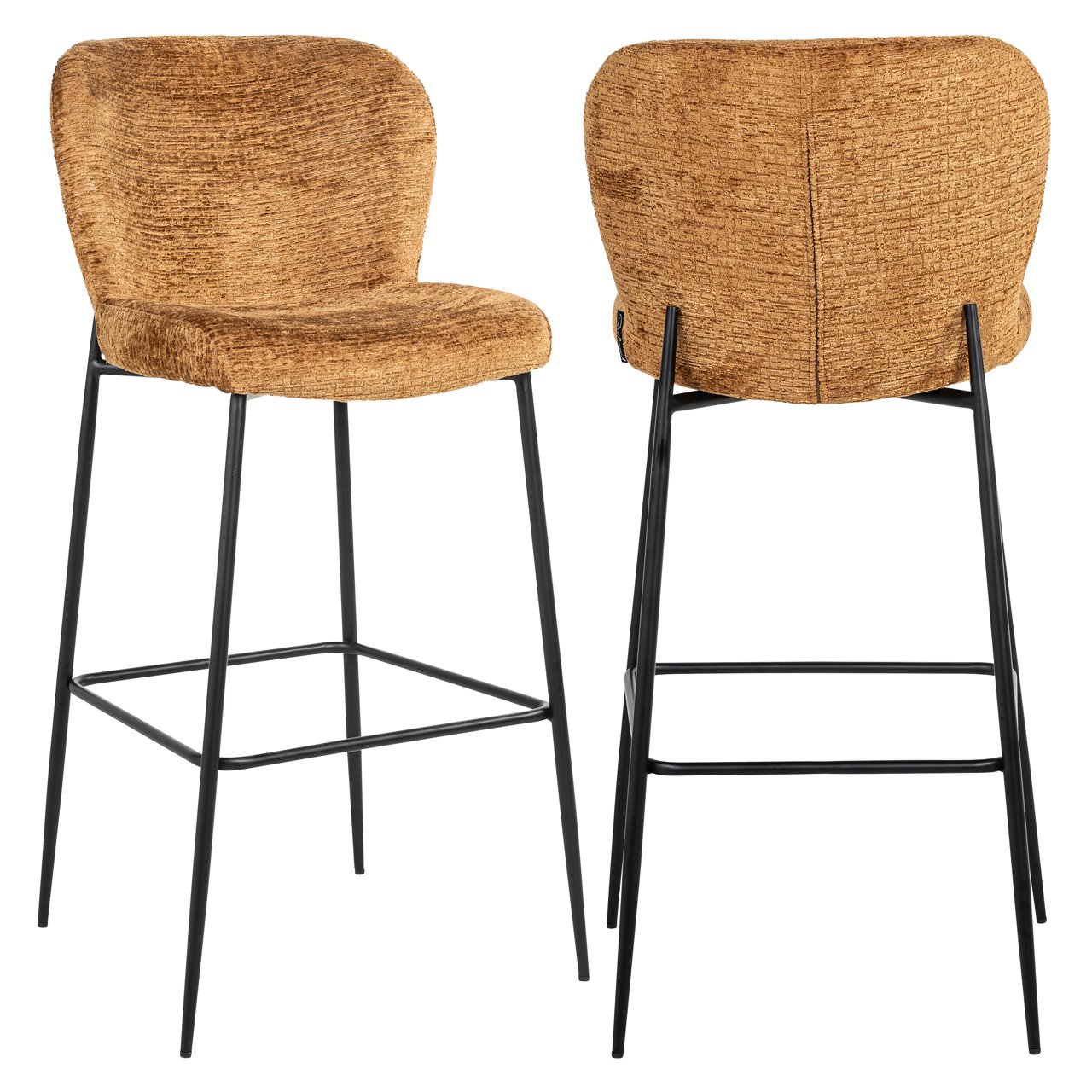 Bar Stool Darby Cognac Fusion – Scaun de Bar Modern și Elegant