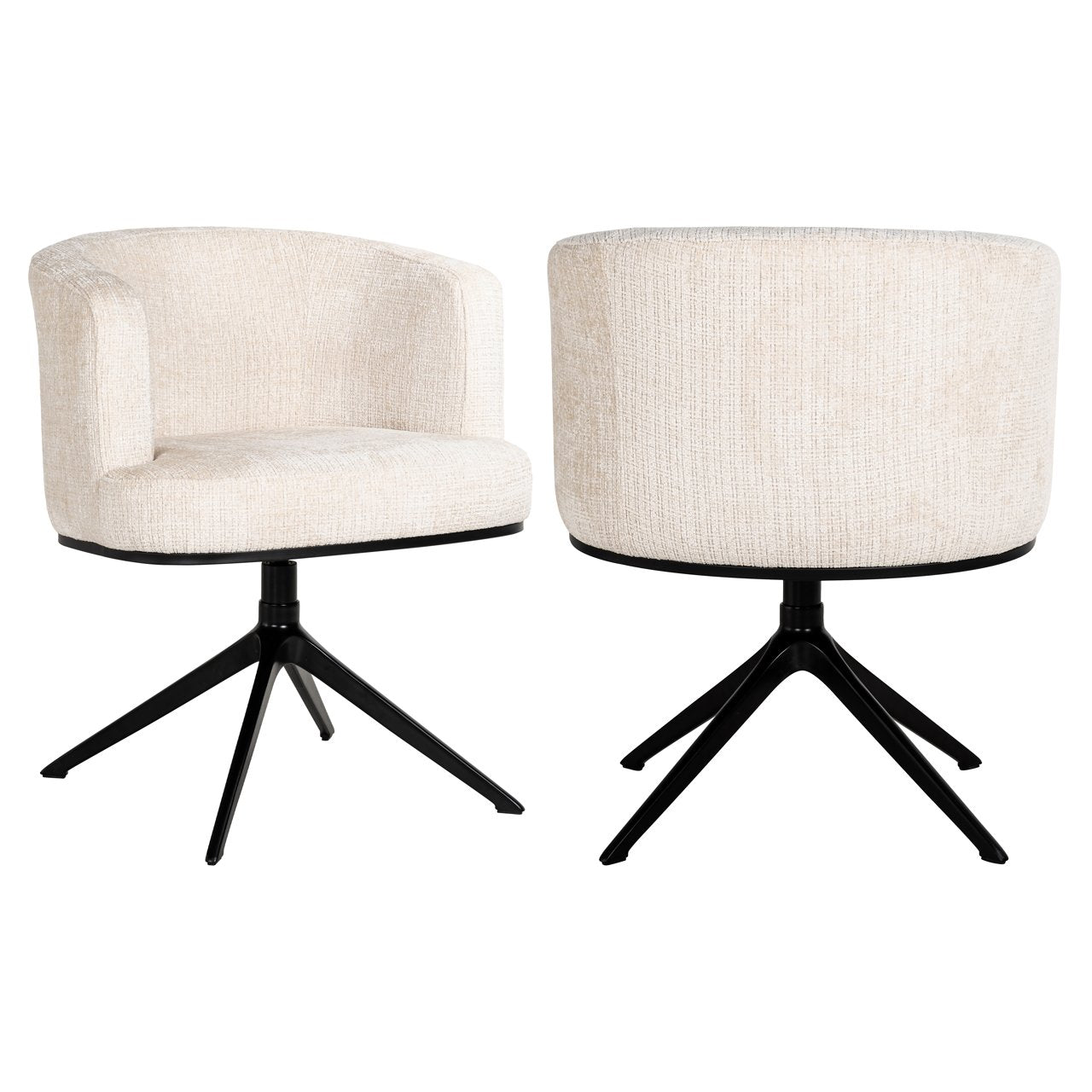 Scaun Dining Cheyenne Niagara Beige – fotoliu dining rotativ elegant