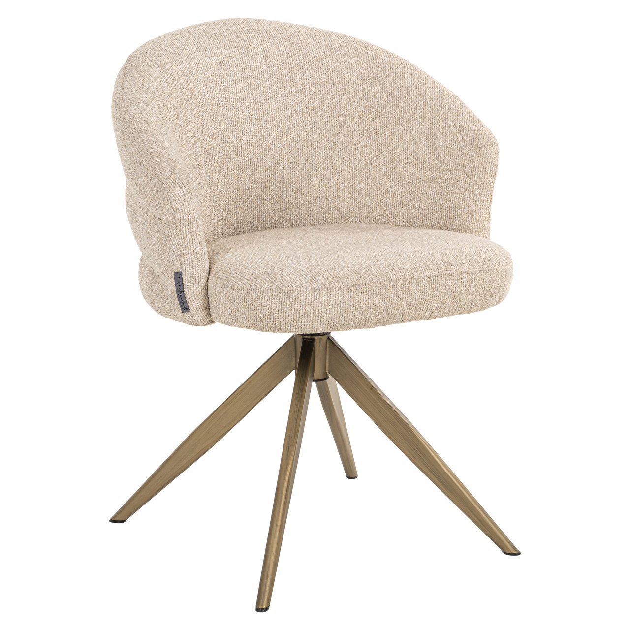 Dining Chair Zendaya Biscotti Swivel Fire Retardant – comfortable stylish dining