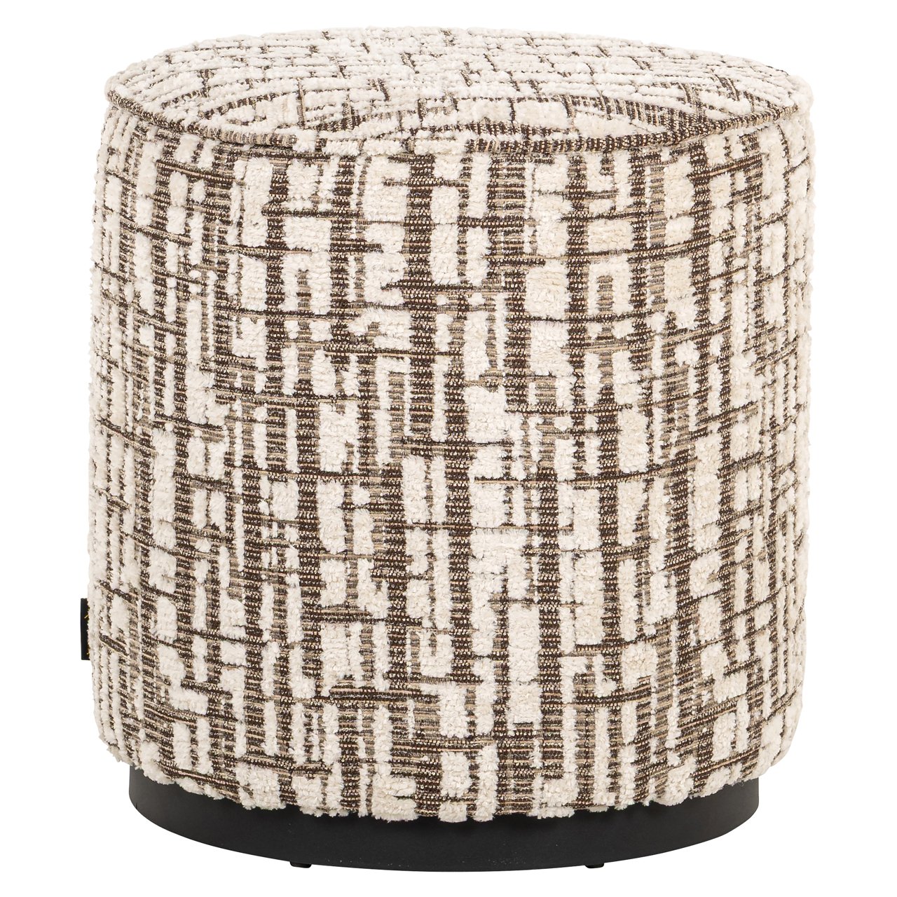 Pouf e poggiapiedi Lexie Cream 45ø
