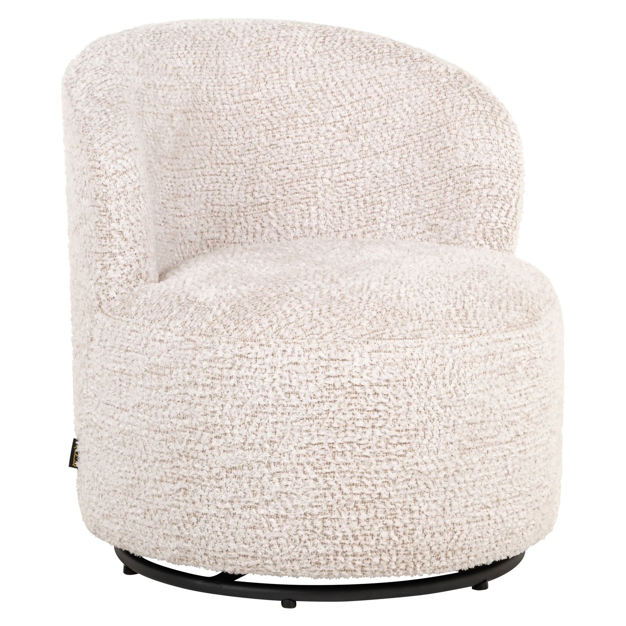 Lounge Chair Jackie Lovely Cream Swivel Kids