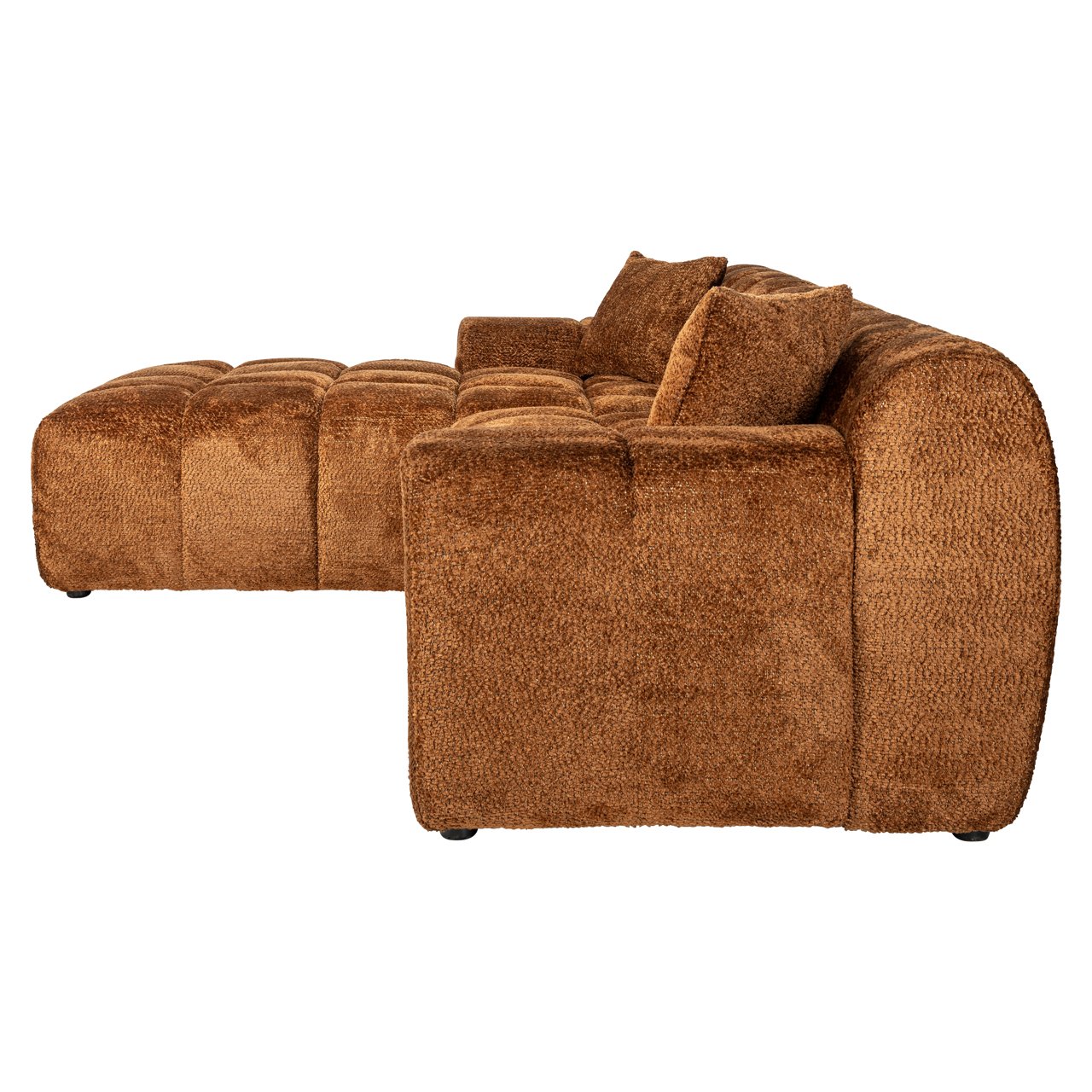 Sofa Cube Lovely Cinnamon 3 Seater + Lounge Left