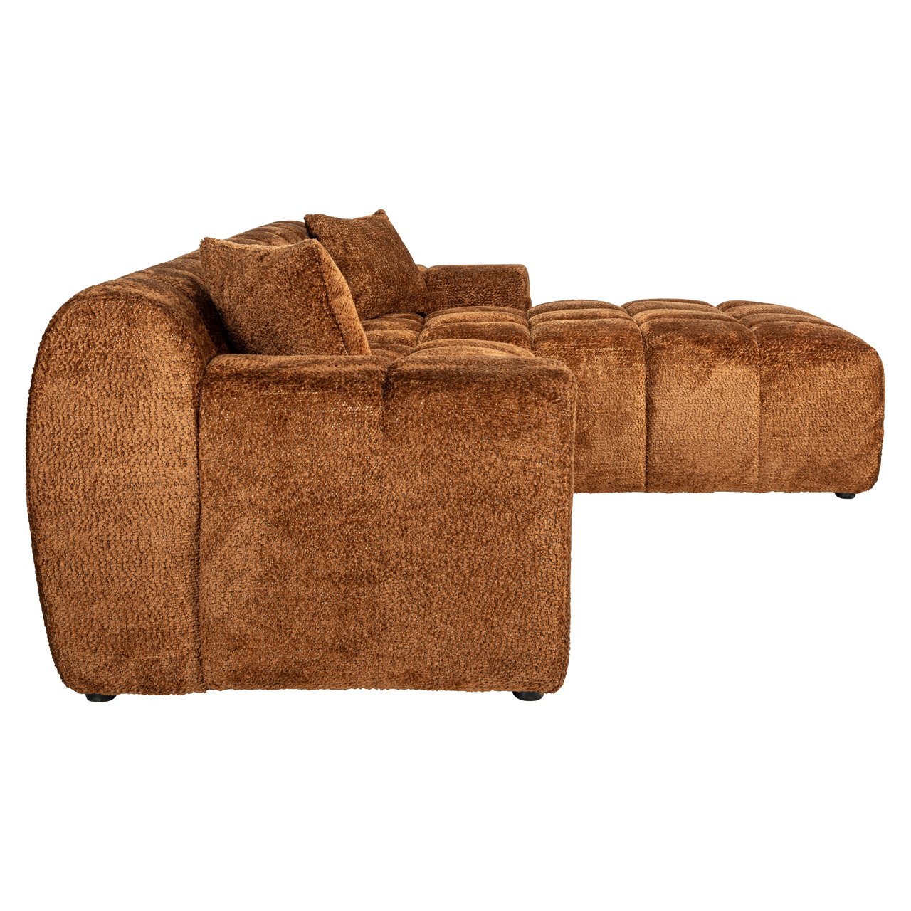 Sofa Cube Lovely Cinnamon 3 Seater + Lounge Right