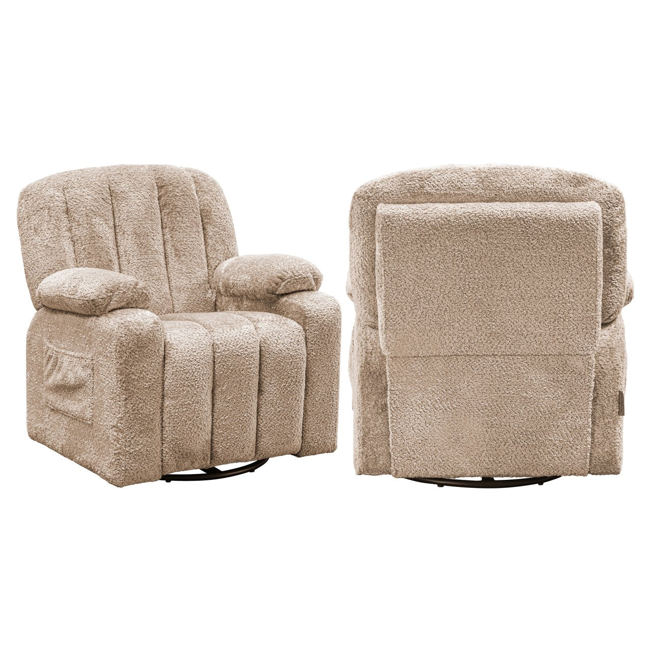 Lounge Chair Mickey Sheep Natural Swivel Kids