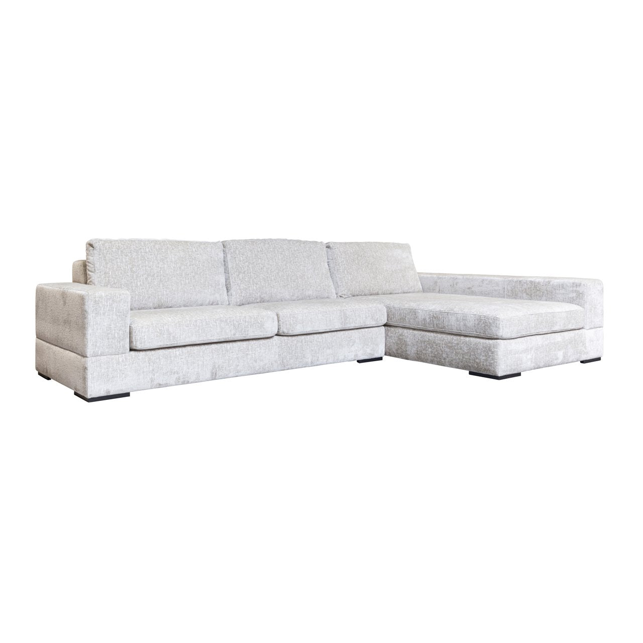 Sofa Pasha Pearl Island 3 Seater + Lounge Right Fully Upholstered