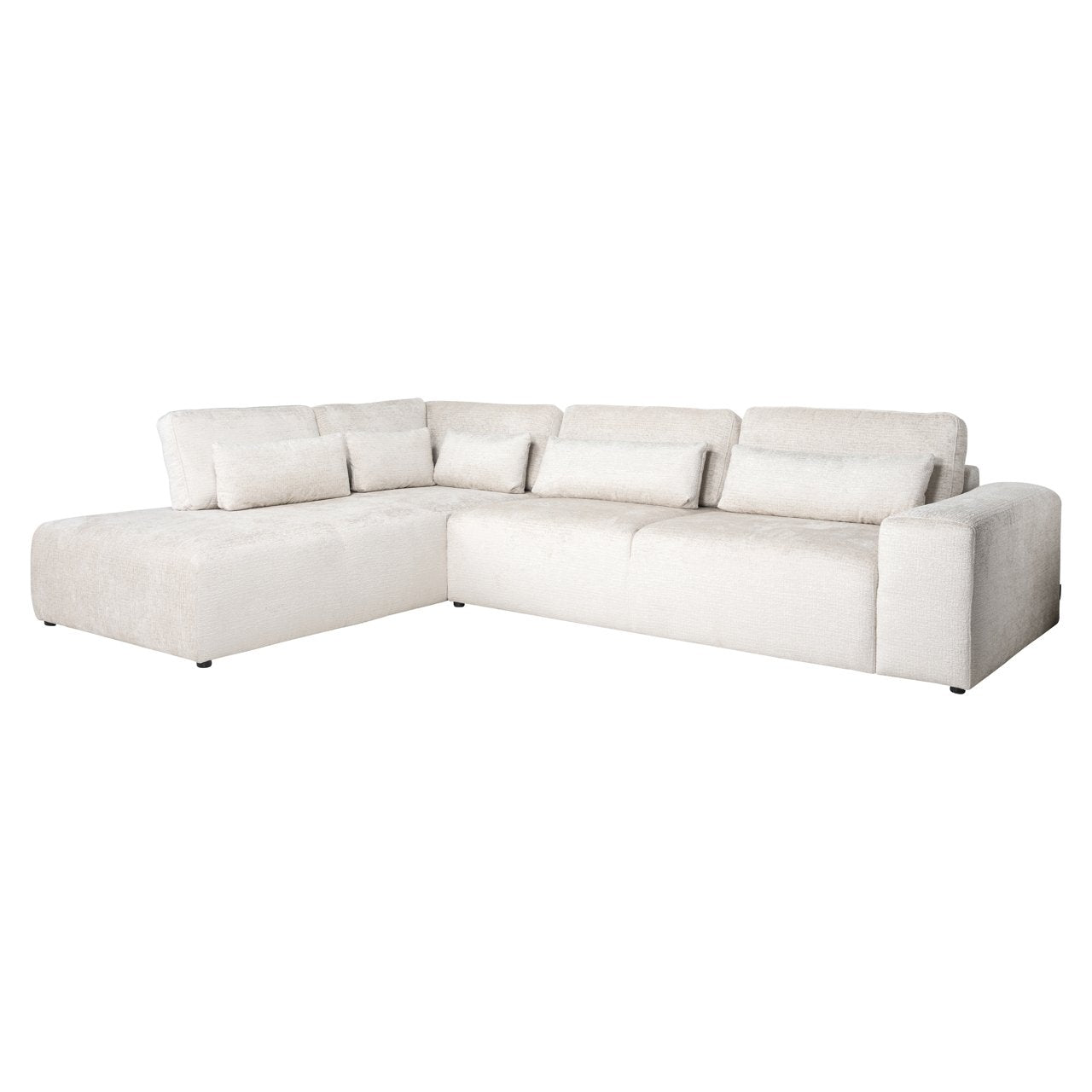 Sofa Lund Cream Fusion 3 Seater + Ottoman Left