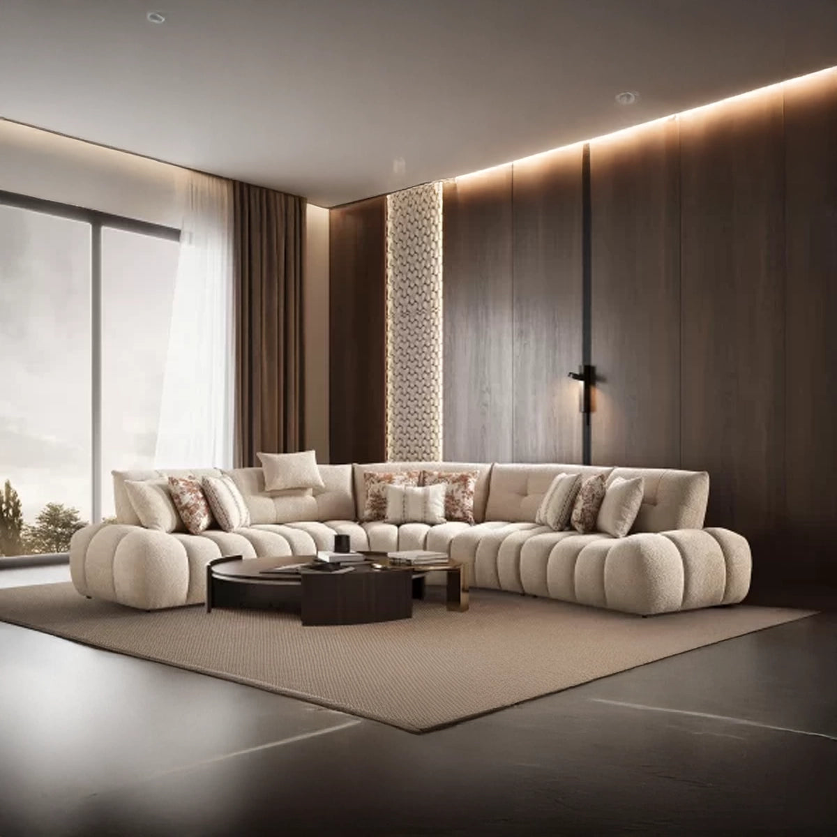 Compoziția Sorissone – Living modern, elegant și confortabil