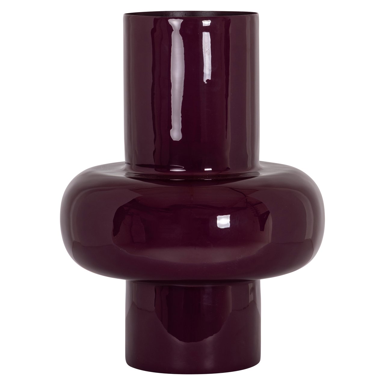 Vază Mică Ashlyn Burgundy | Formă Naturală