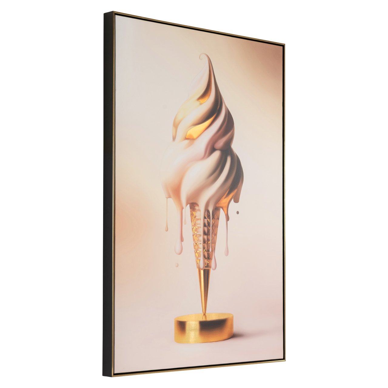 Wall Art Icecream Gold