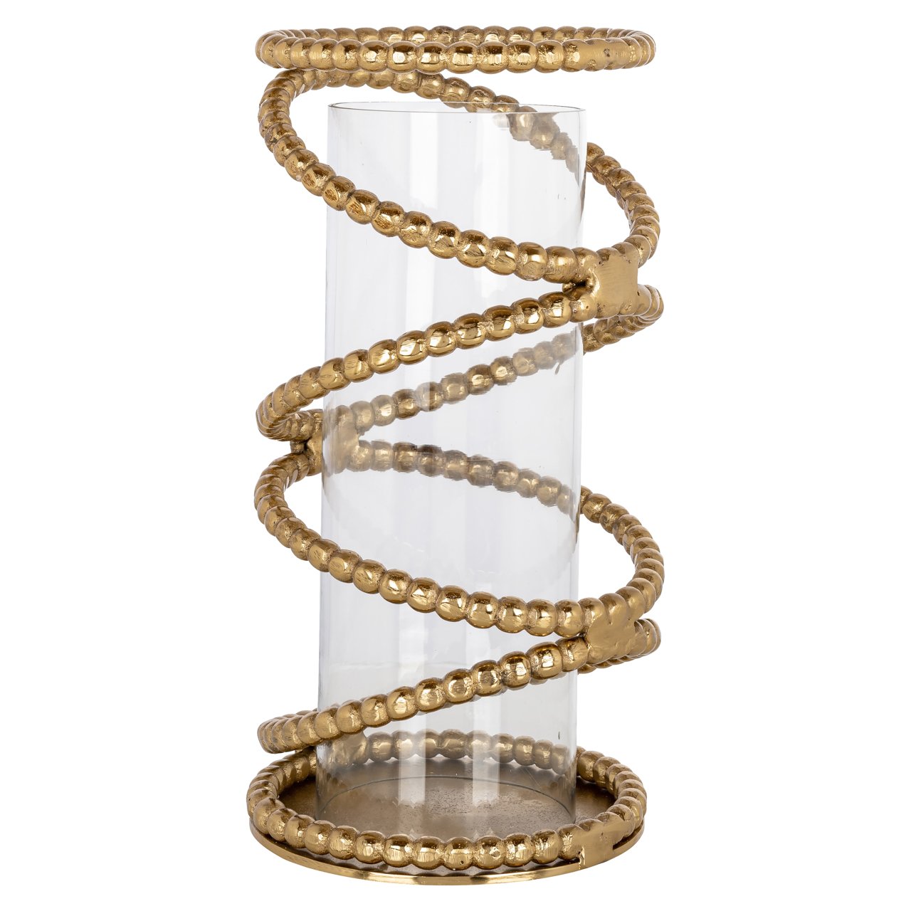 Portacandele grande Jaden - Oro spazzolato, qualità premium