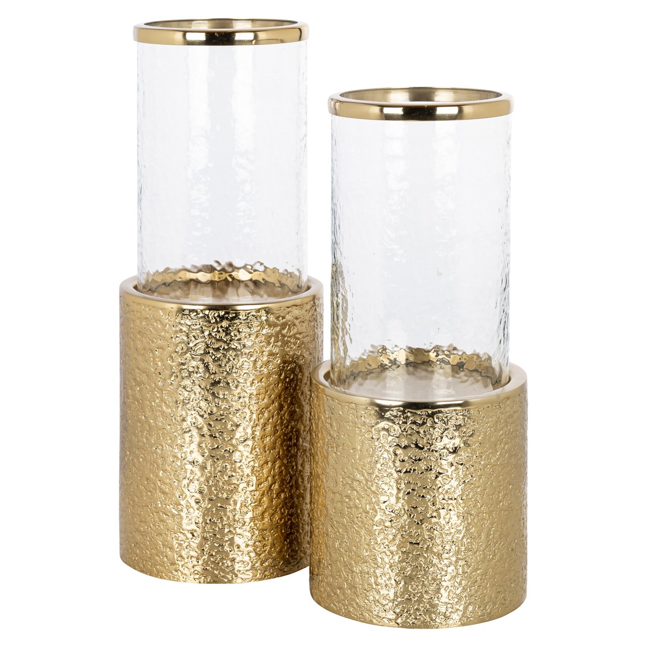 Portacandele grande Marlou Gold - Design moderno