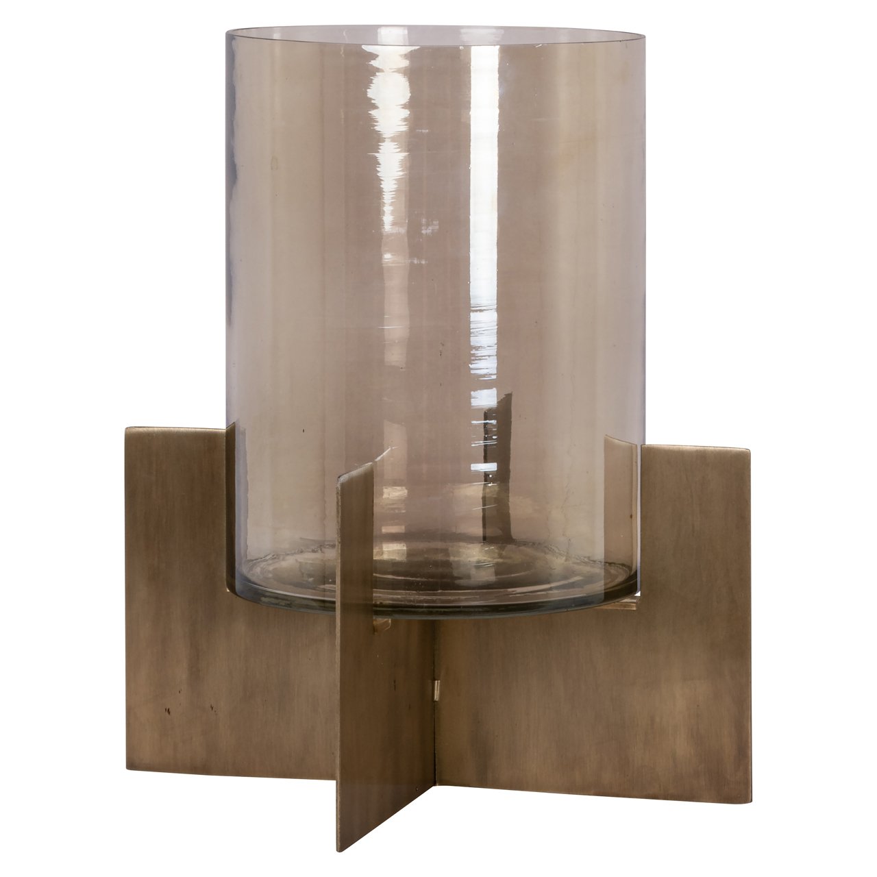 Suport Lumanari Hurricane Resa Auriu | Dimensiune Mare