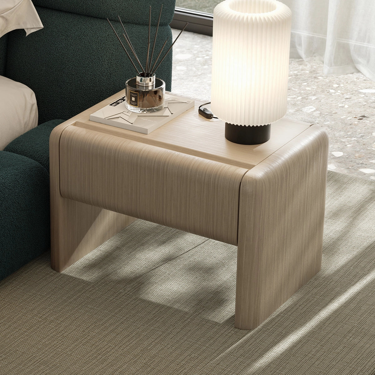 Comodino color acqua