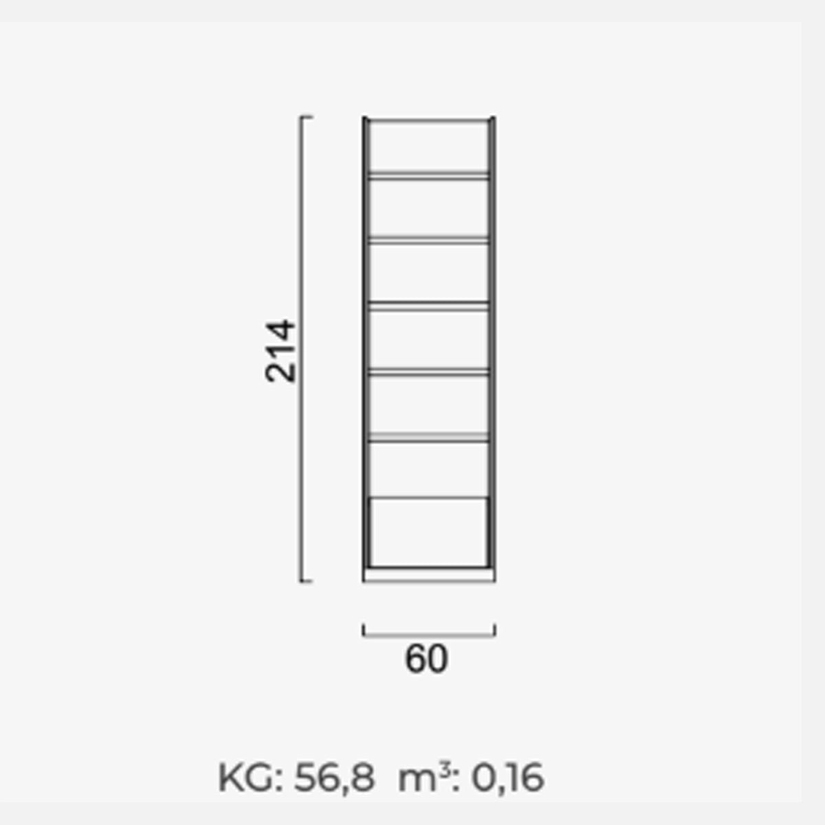 Bibliotecă Luis cu Raft – Design Modern pentru Depozitare