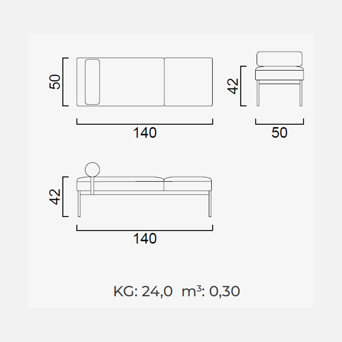 Banchetta Troy – Textil Modern