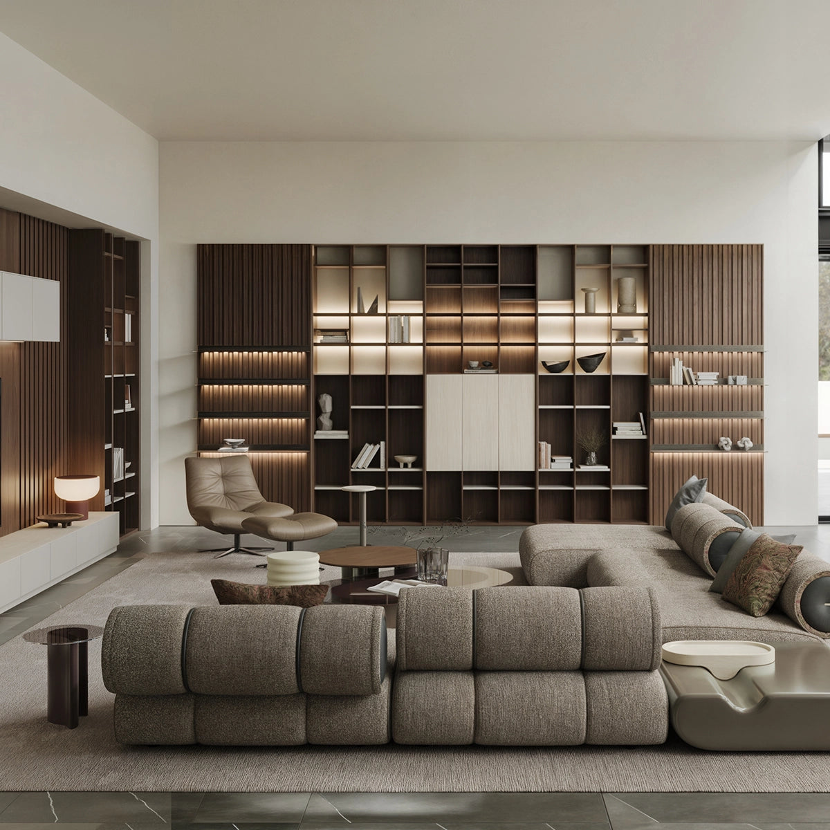 Comoda TV si Biblioteci Gama – Sistem Modular Complet pentru Living