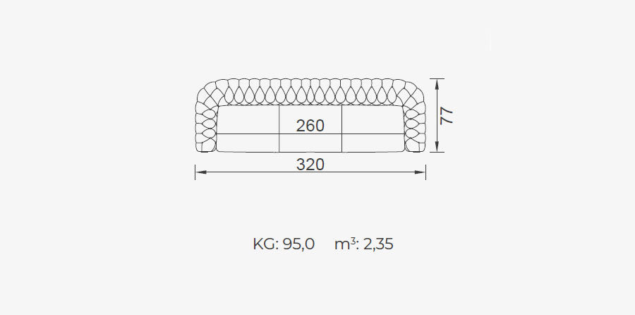 Canapea VIVERE - Colorium 4 Locuri