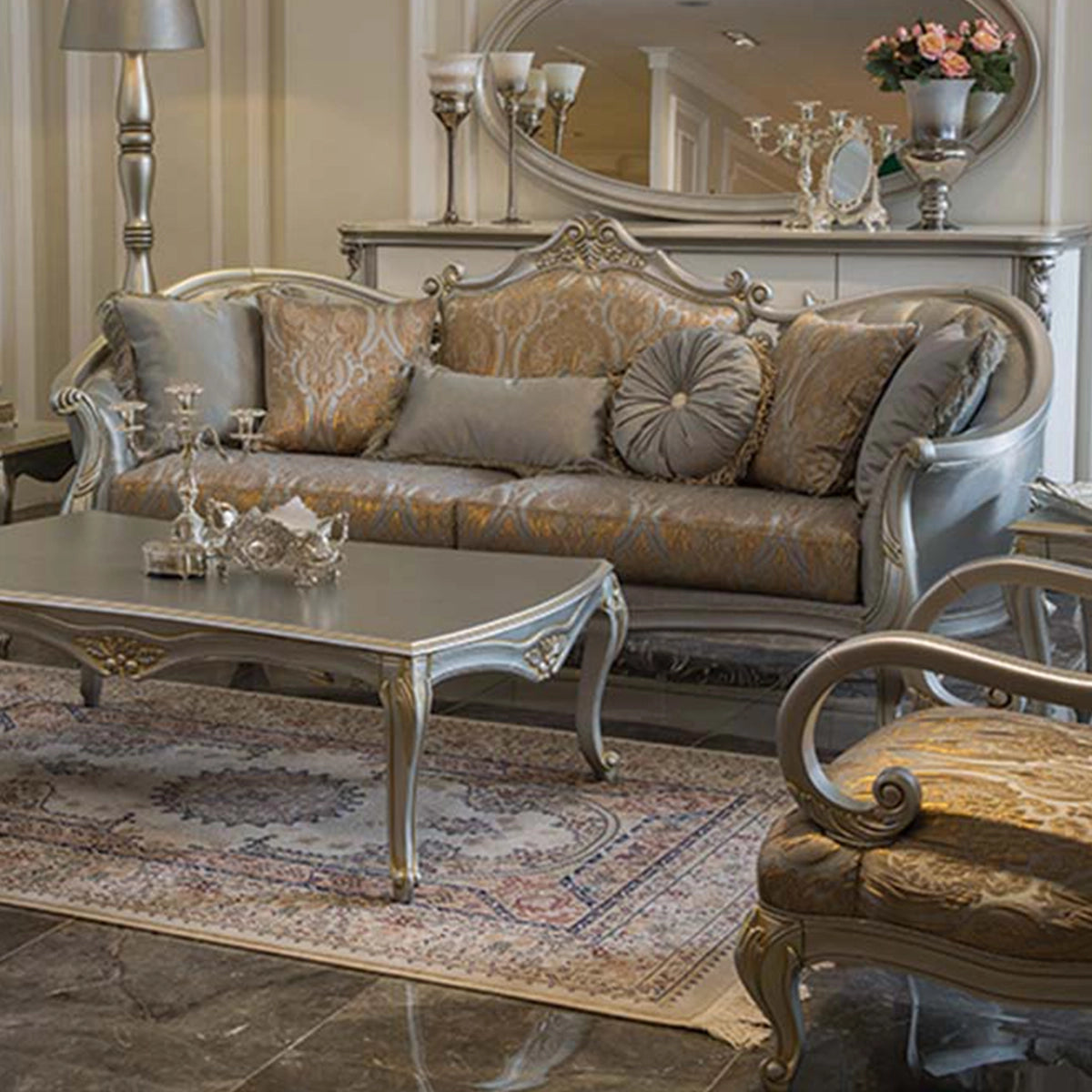 Divano Capella Silver 3L 