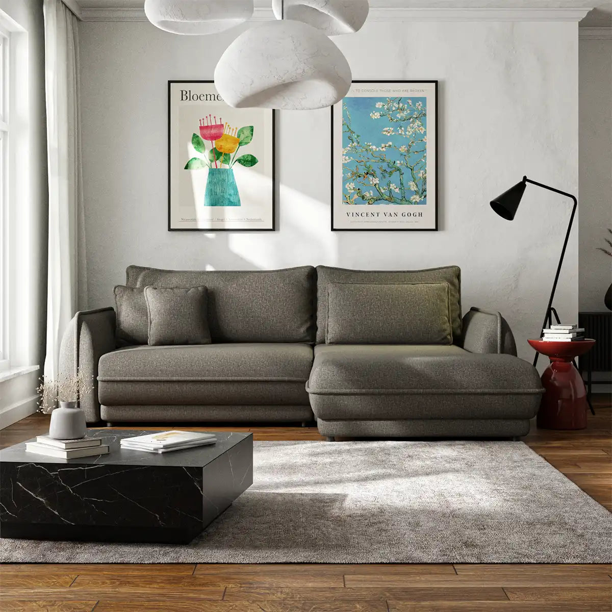 Coltar Extensibil Pravio, 267x120/181x90 cm