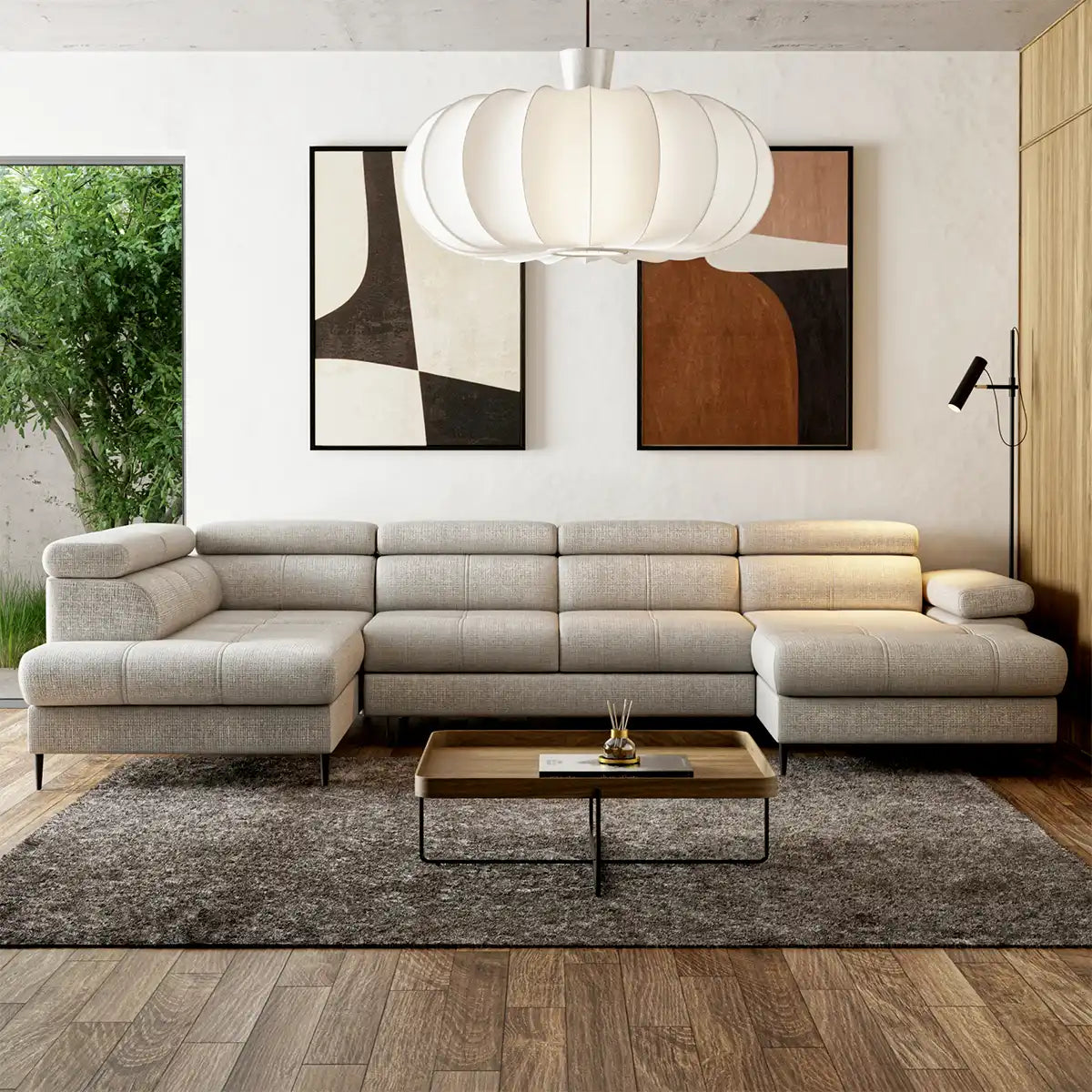 Coltar Extensibil Stillo, 344x202x76/90 cm – eleganță și confort pentru living
