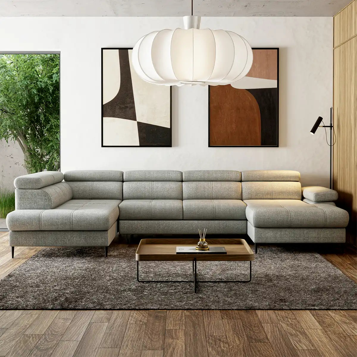 Coltar Extensibil Stillo, 344x202x76/90 cm – eleganță și confort pentru living