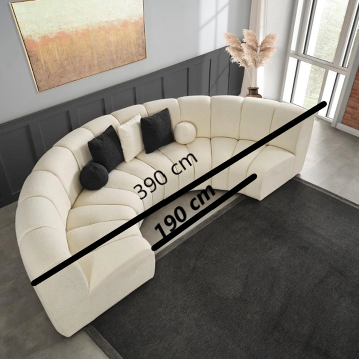 Colțar Mia 390 cm