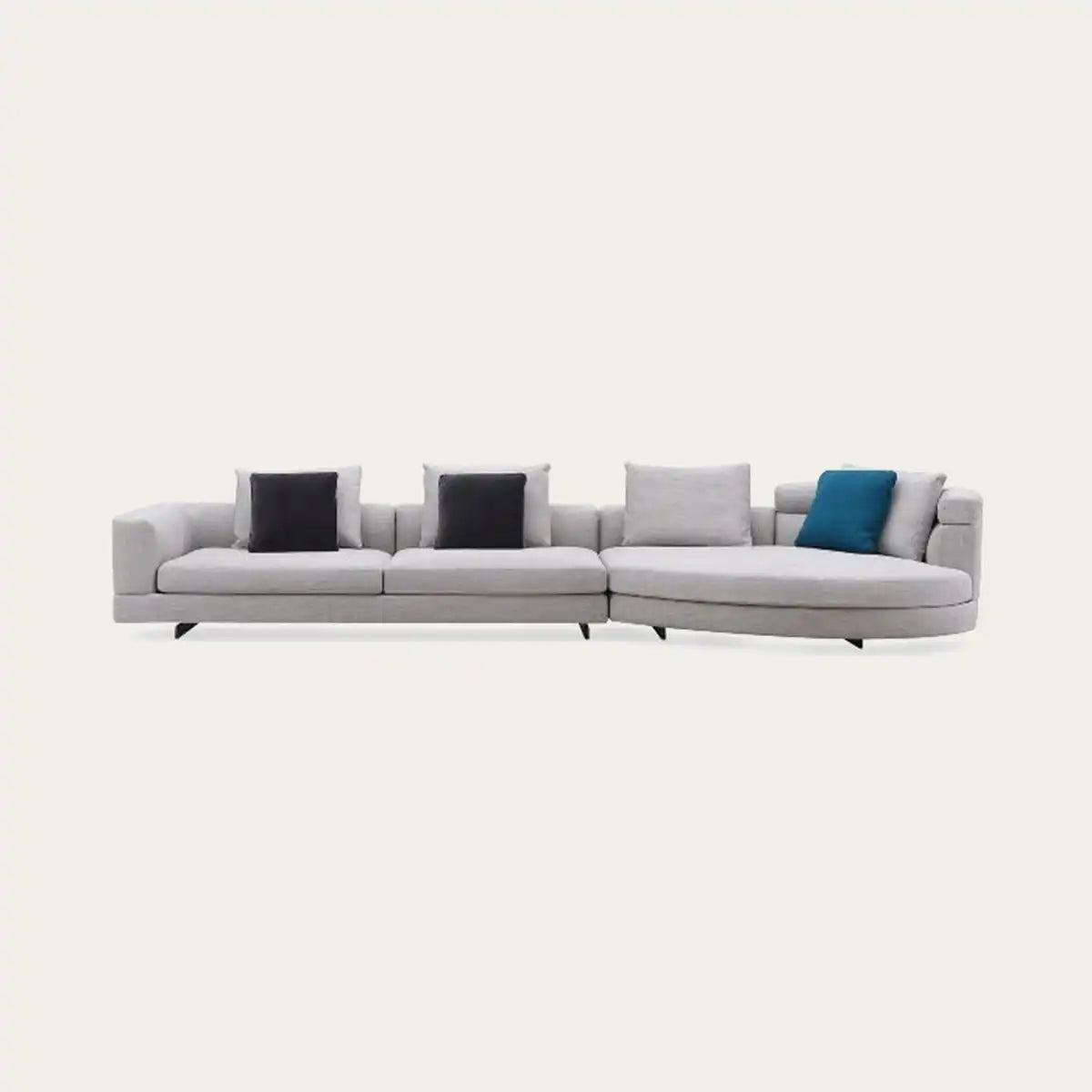 Coltar Olmo, gri cartifea, 436x164x77 cm