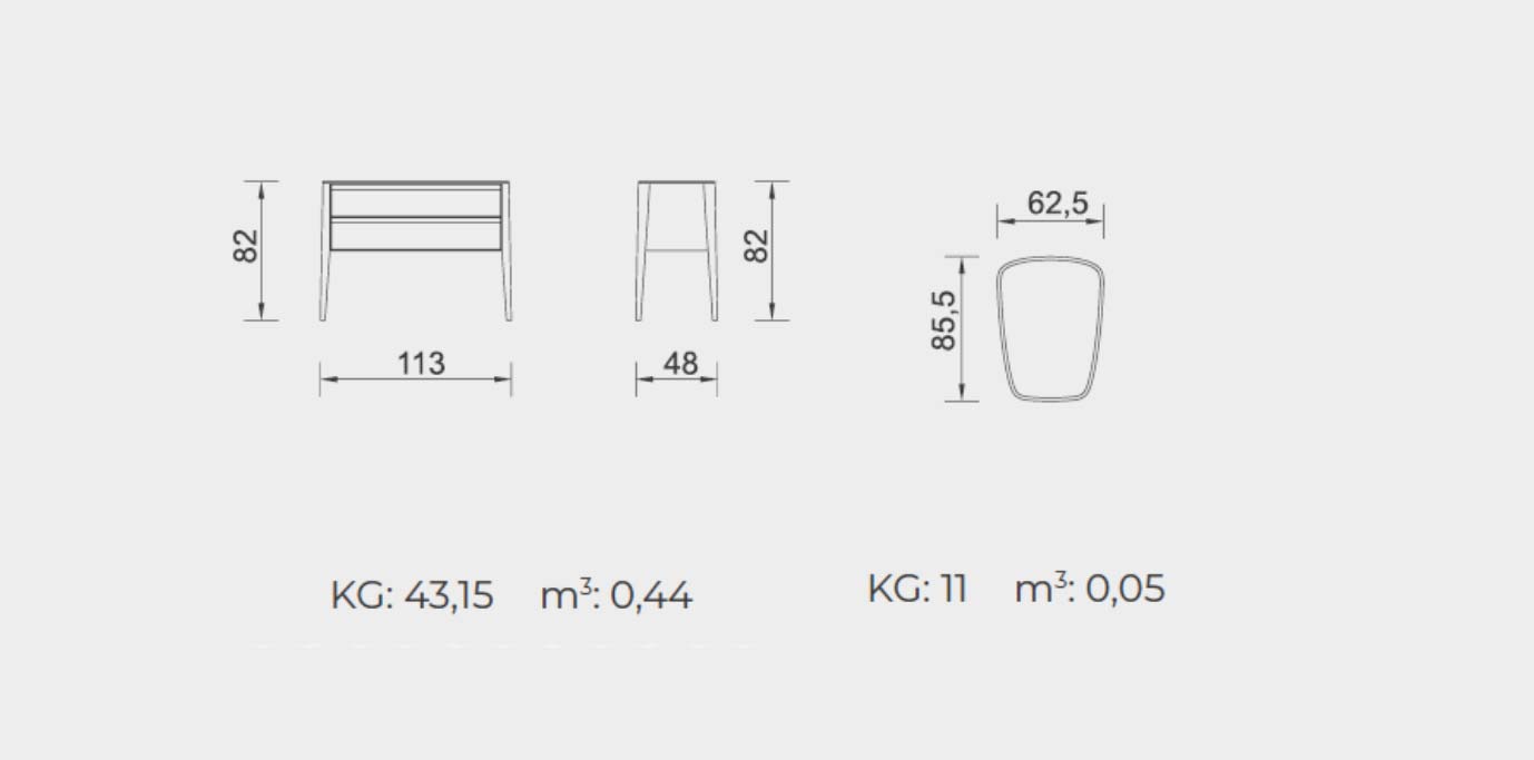 Comoda cu oglinda Copenhagen